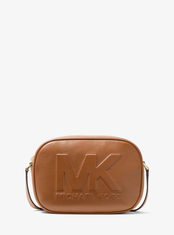 Damske Spojková Taška Michael Kors Jet Set Medium Embossed Pebbled Leather Hnede - Kabelky Michael Kors Akcia | RHJKU-7218